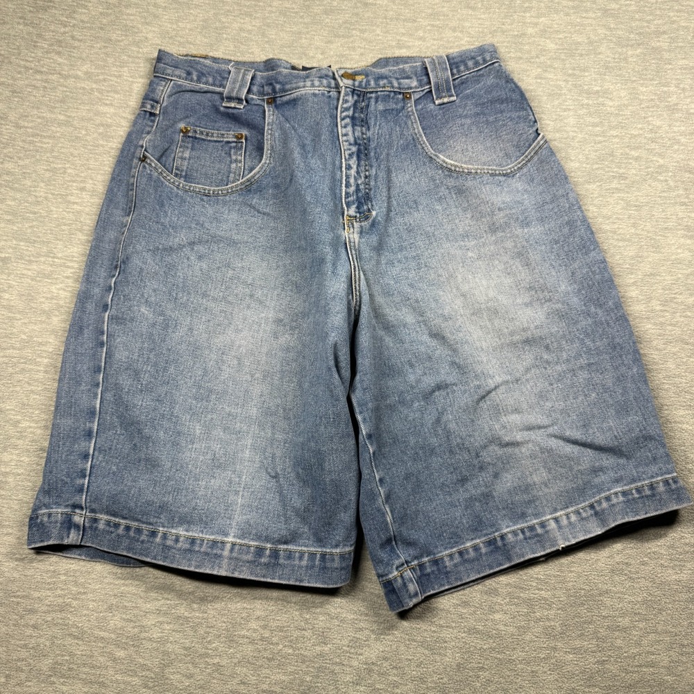 Karl Kani Jeans Shorts‎ Men 36 Blue Denim Vintage 90s Hip Hop Baggy Streetwear